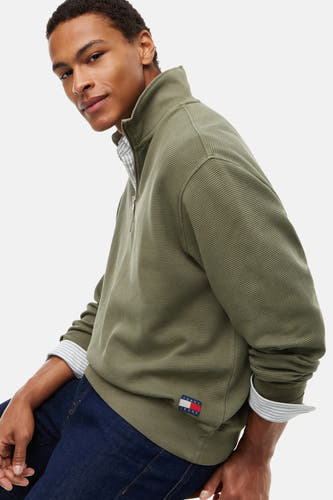 Sweater met ronde hals groen - TOMMY JEANS