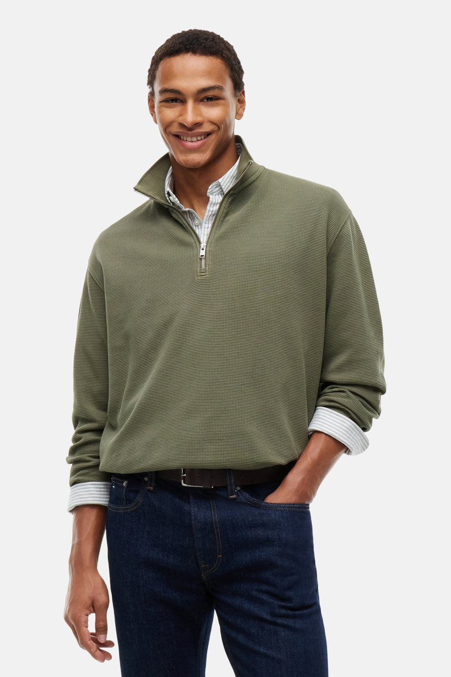 Sweater met ronde hals groen - TOMMY JEANS