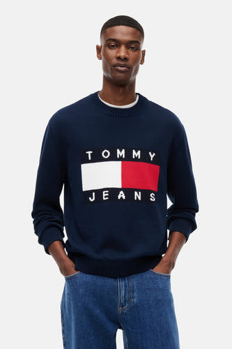 Trui met ronde hals blauw - TOMMY JEANS