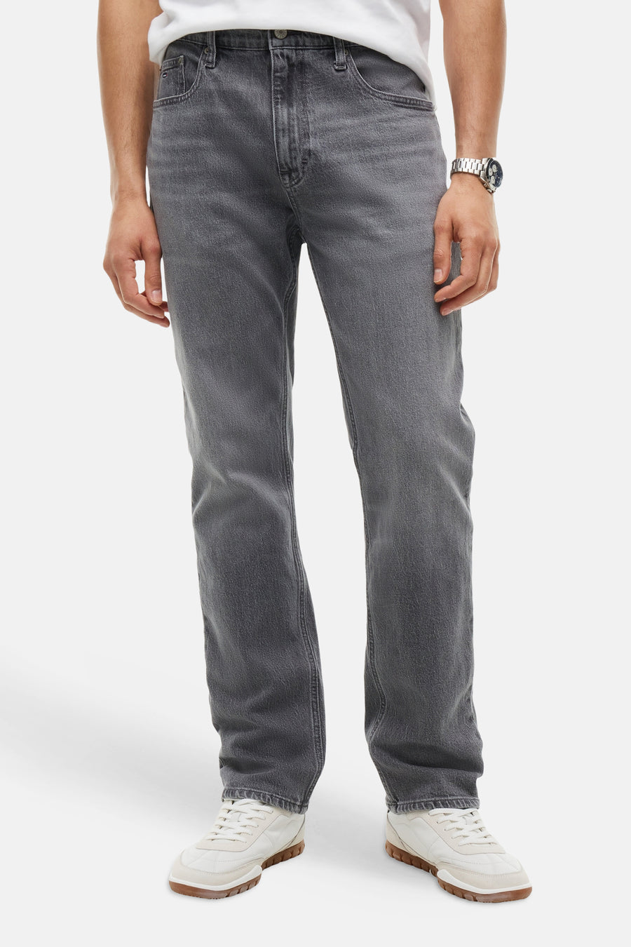 Jeans straight mid grey denim - TOMMY JEANS