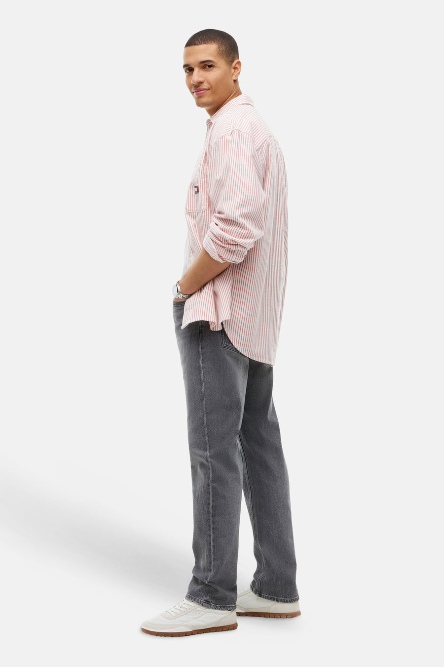 Jeans straight mid grey denim - TOMMY JEANS