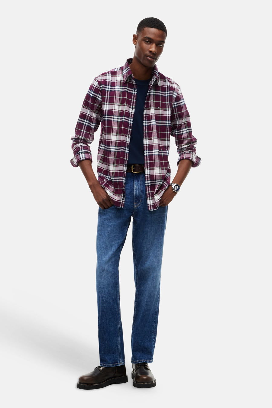 Chemise (manches longues) mauve - TOMMY JEANS