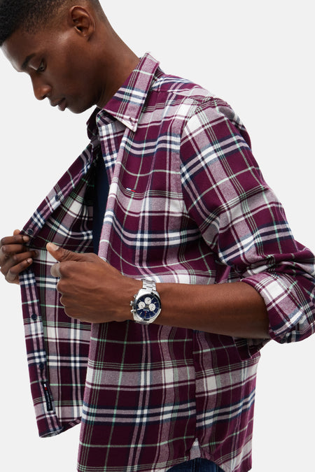 Hemd (lange mouwen) paars - TOMMY JEANS