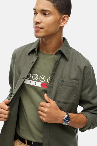 Chemise (manches longues) vert - TOMMY JEANS