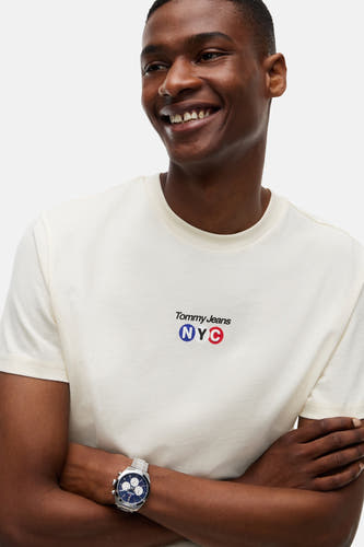 T-shirt (korte mouwen) ecru - TOMMY JEANS
