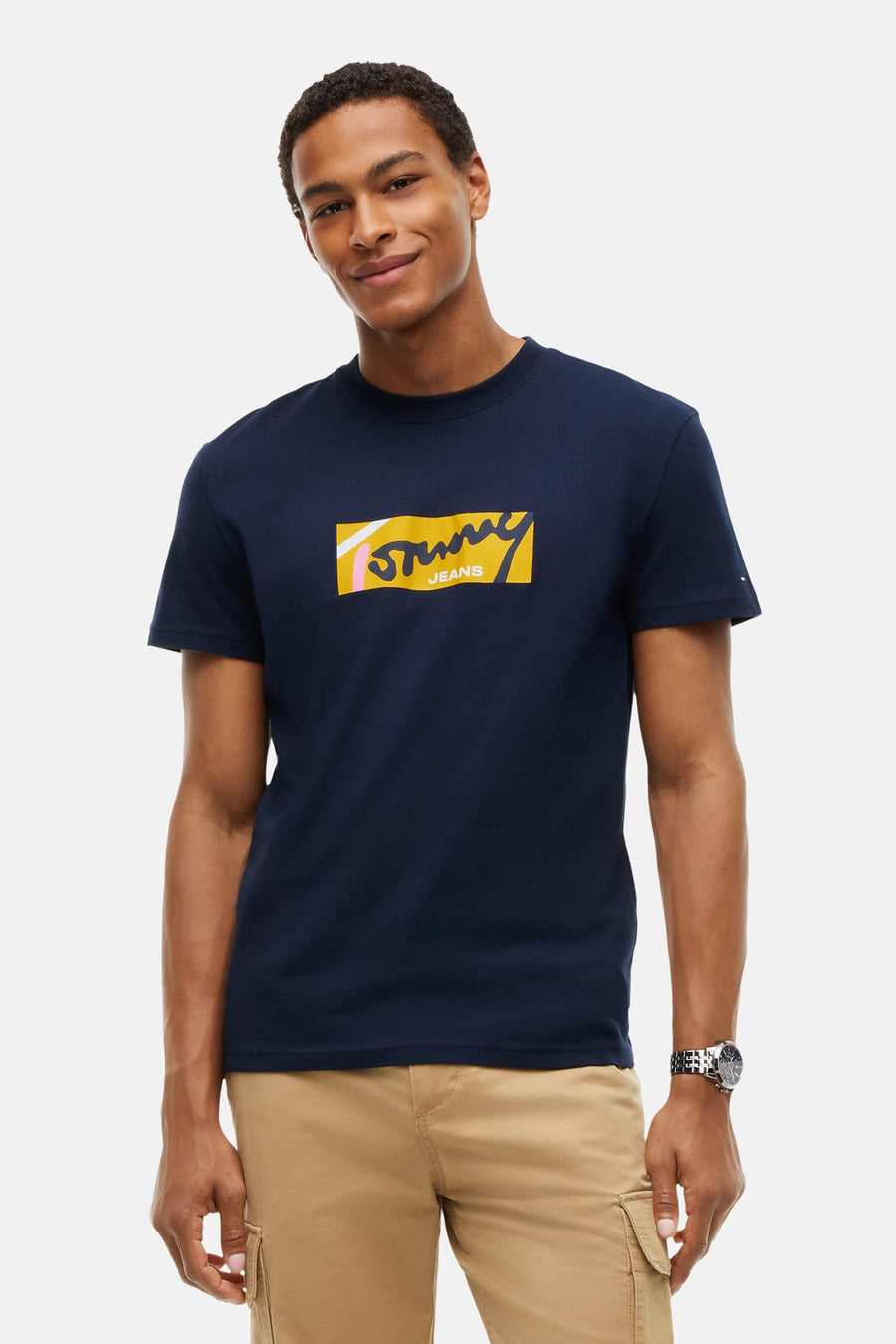 T-shirt (korte mouwen) blauw - TOMMY JEANS