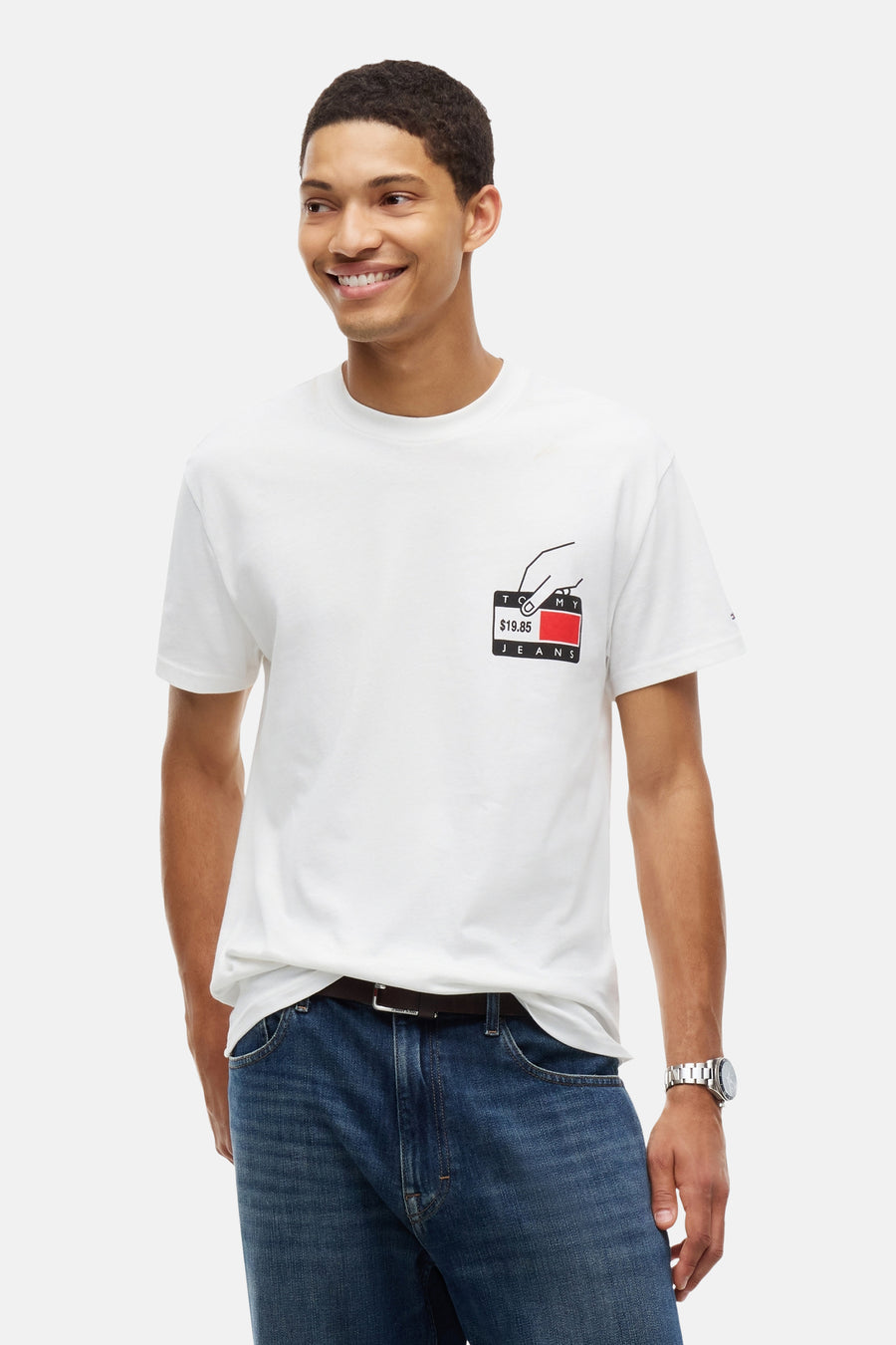 T-shirt (korte mouwen) ecru - TOMMY JEANS