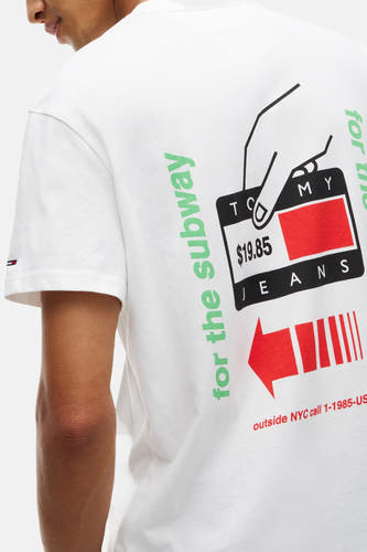 T-shirt (korte mouwen) ecru - TOMMY JEANS