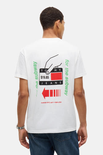 T-shirt (korte mouwen) ecru - TOMMY JEANS