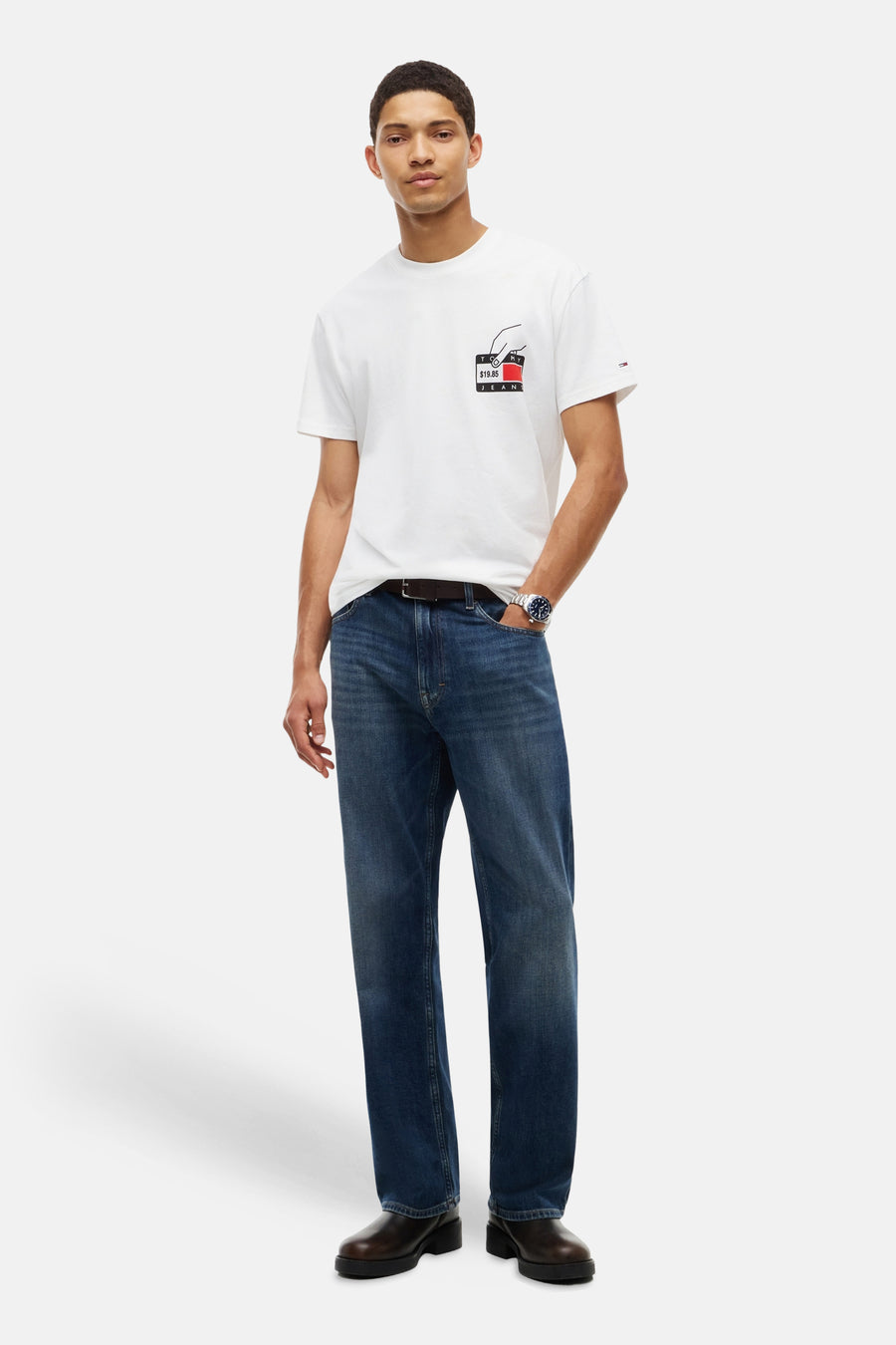 T-shirt (korte mouwen) ecru - TOMMY JEANS