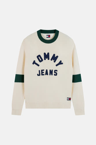 Trui met ronde hals beige - TOMMY JEANS