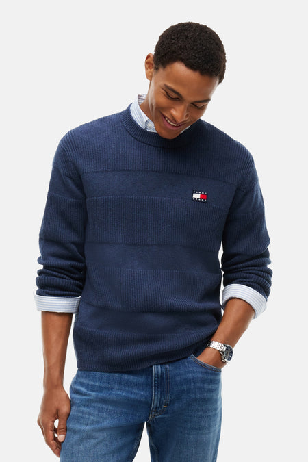 Pull O-hals - blauw