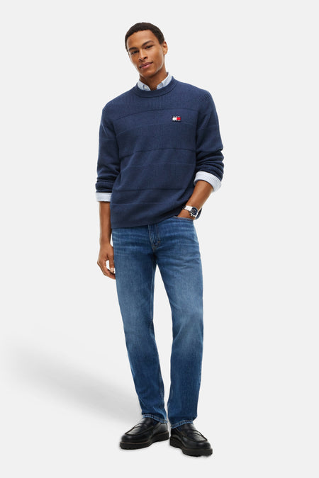 Pull O-hals - blauw
