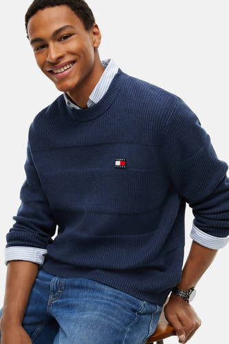 Pull O-hals - blauw