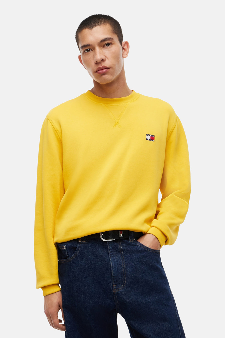 Sweat col O jaune - TOMMY JEANS