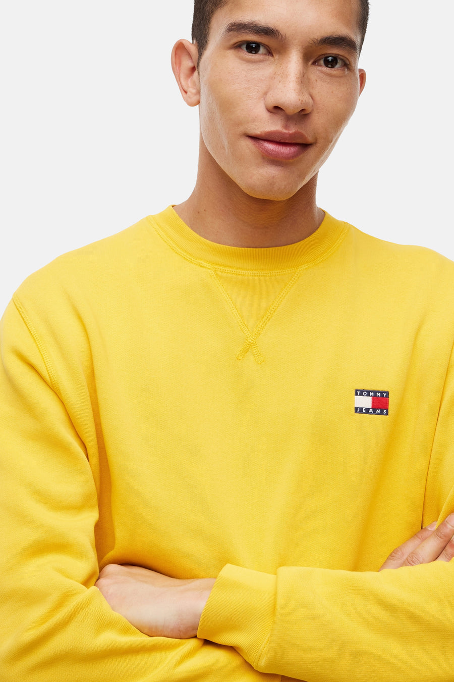 Sweat col O jaune - TOMMY JEANS