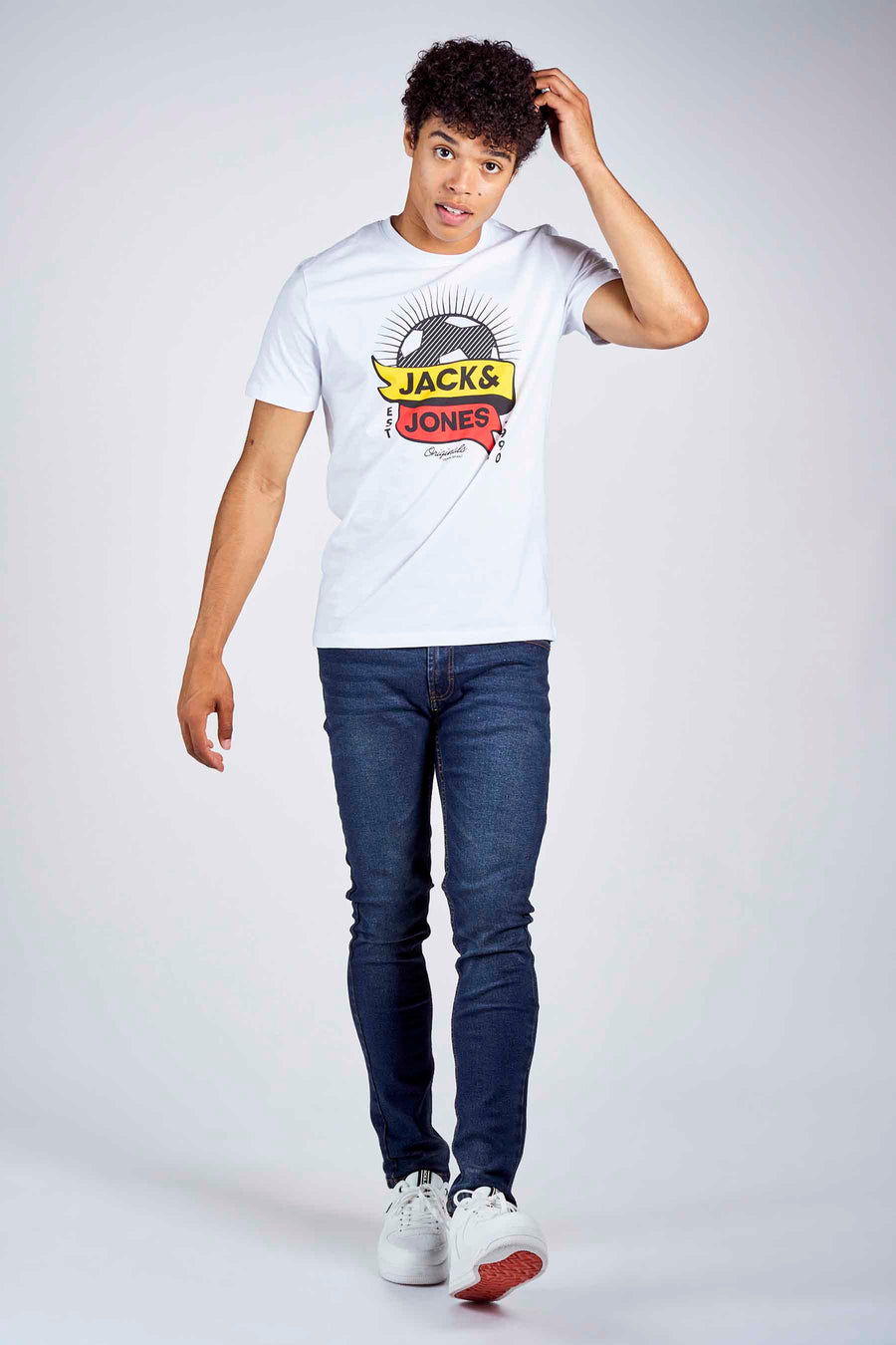 Slim jeans - mid blue denim