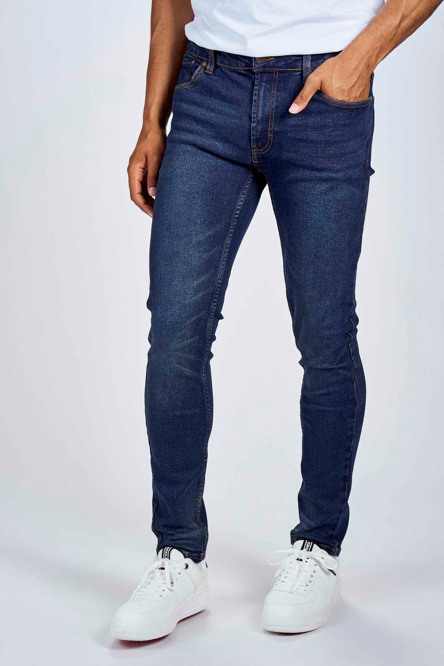 Slim jeans - mid blue denim