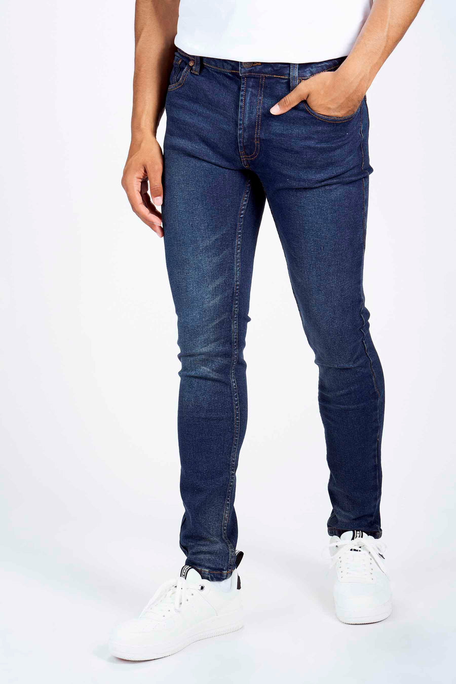 Slim jeans - mid blue denim
