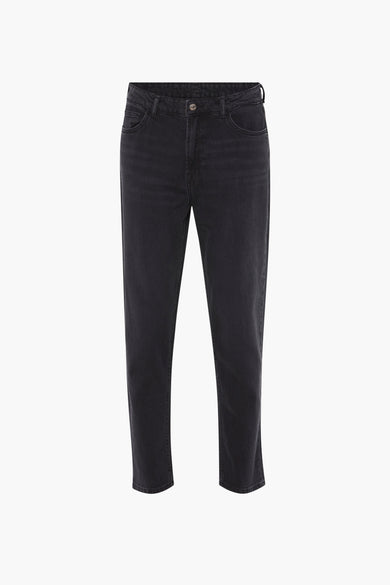 Jean &agrave; coupe carrot - noir