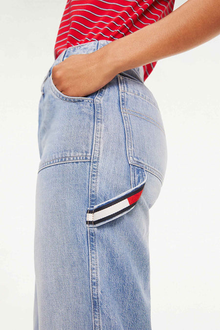 Jean &agrave; coupe droite - bleu