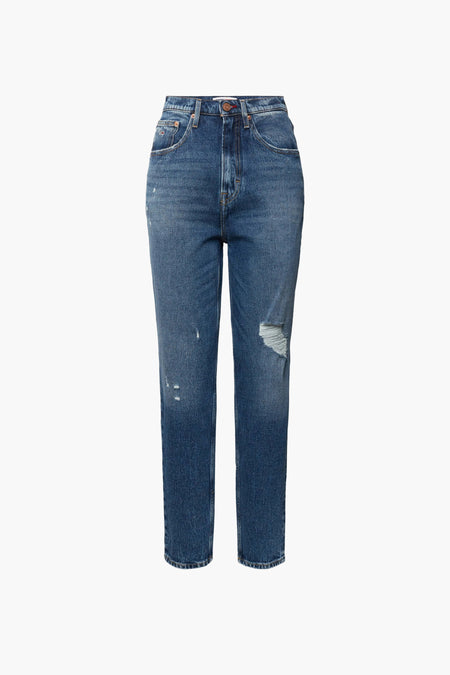 Jean mom - bleu