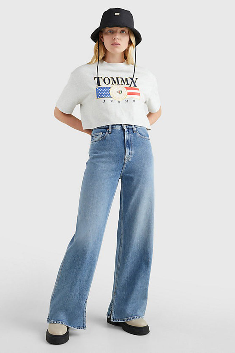 Wide jeans - light blue denim