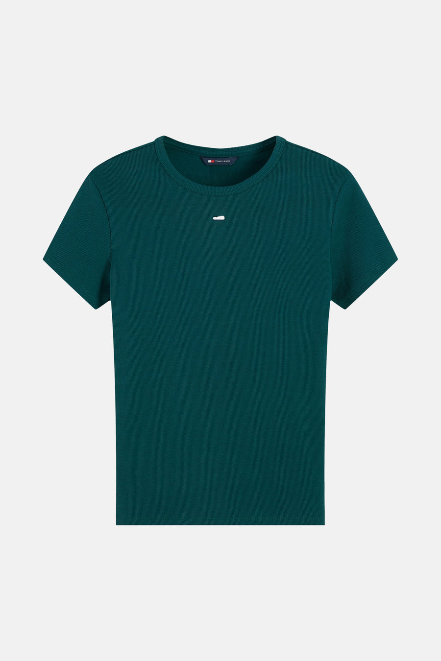 Top uni manche courte vert - TOMMY JEANS