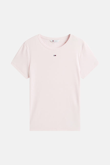 Top uni manche courte rose - TOMMY JEANS