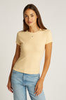 T-shirt met korte mouwen - geel