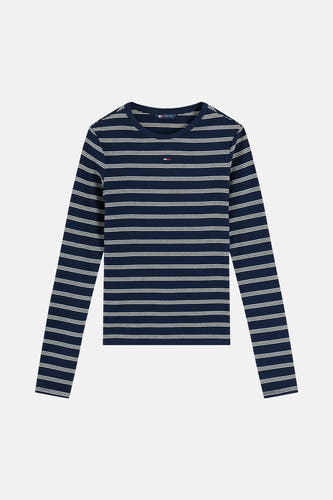 Top uni manche longue bleu - TOMMY JEANS