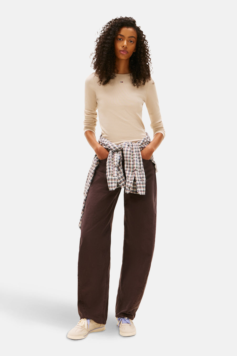 Top (lange mouwen) beige - TOMMY JEANS - TOMMY JEANS