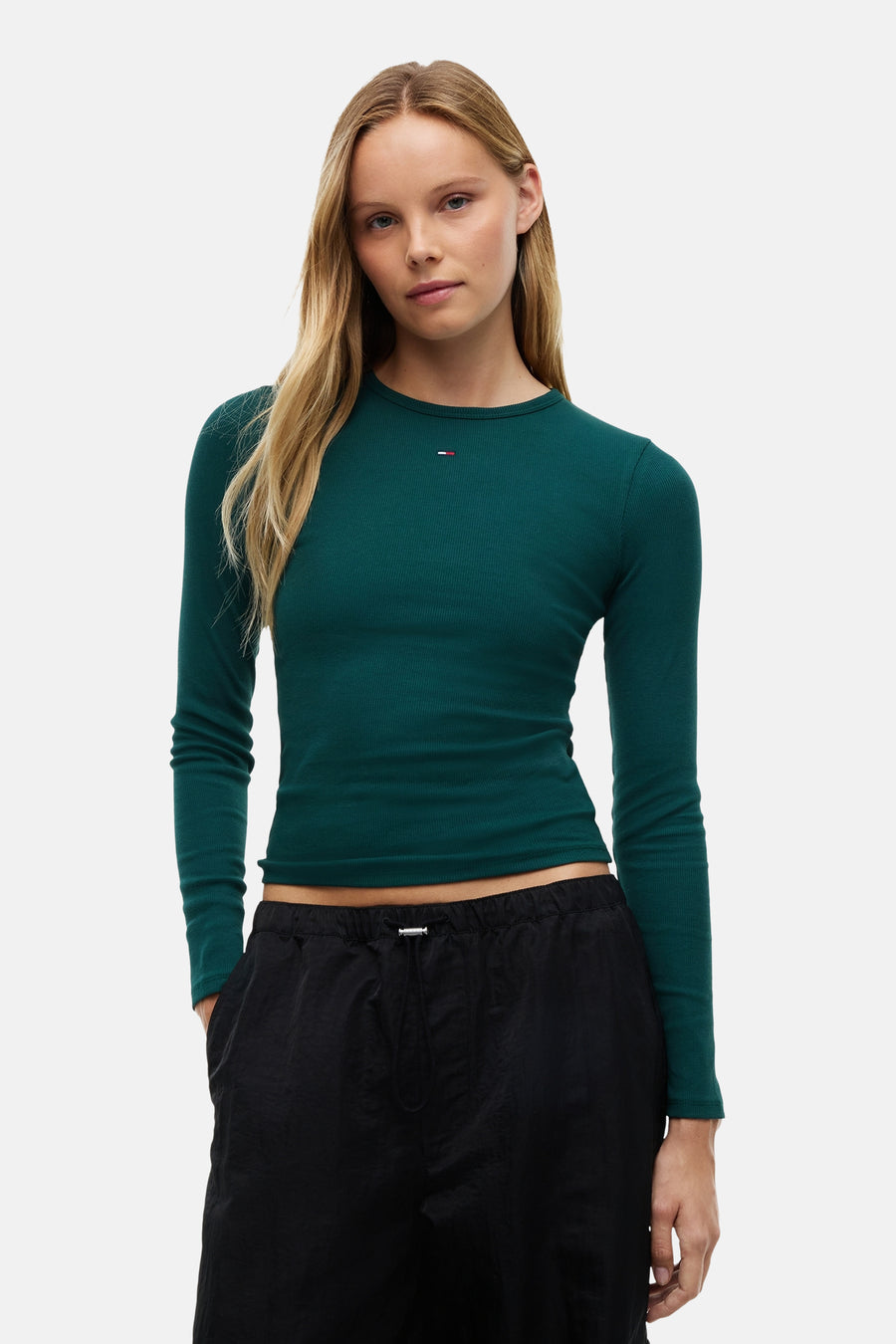 Top (lange mouwen) groen - TOMMY JEANS
