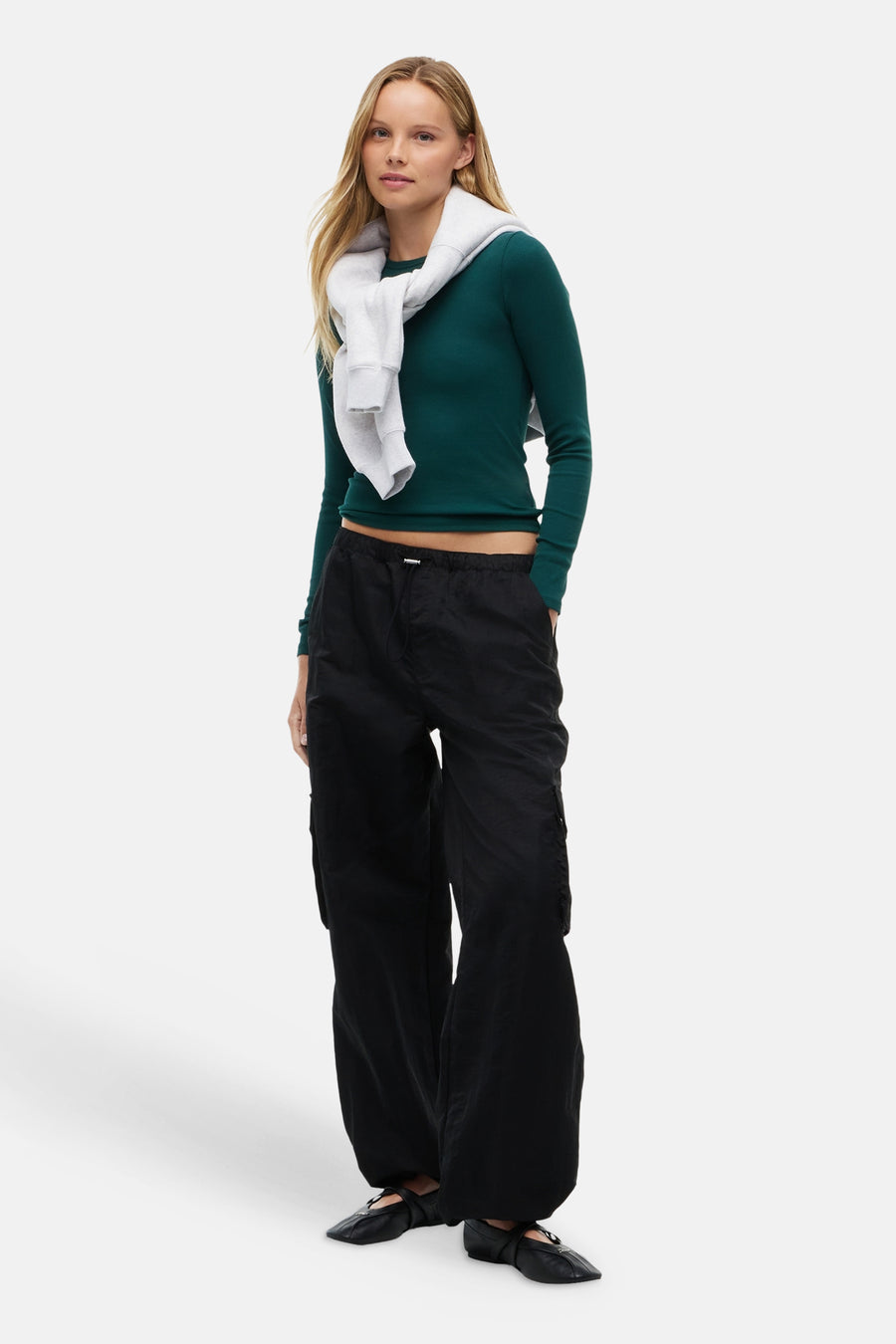 Top (lange mouwen) groen - TOMMY JEANS