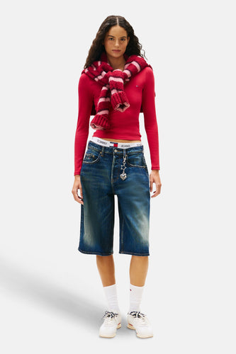 T-shirt à manches longues - rose - TOMMY JEANS