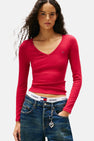 T-shirt met lange mouwen - roze