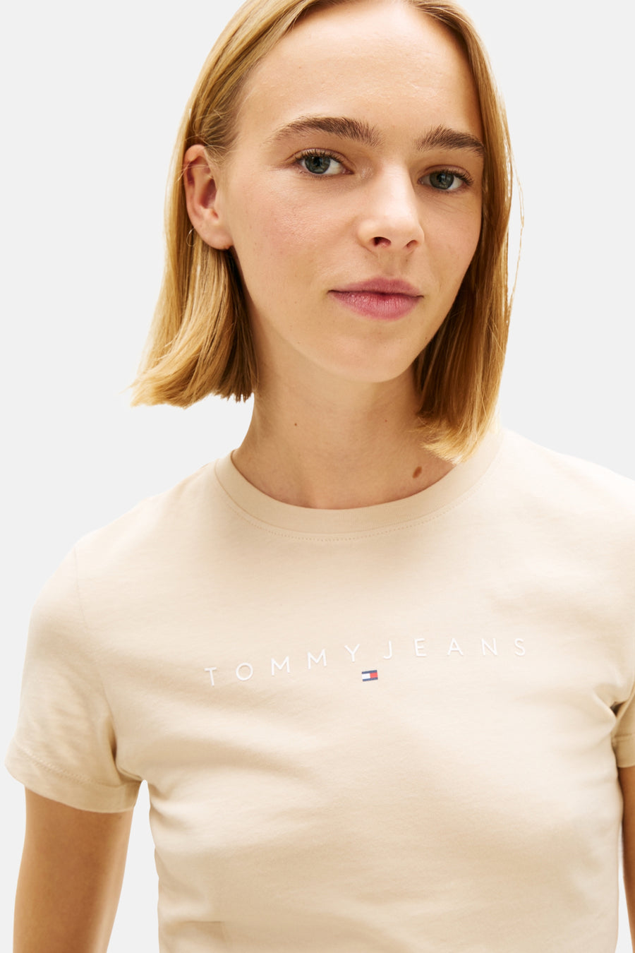 Top (korte mouwen) beige - TOMMY JEANS