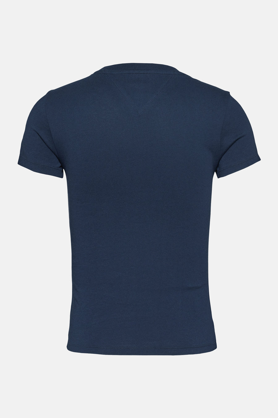 Blauw T-shirt met korte mouwen van TOMMY JEANS, rugaanzicht.