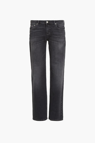 Jeans straight van donkergrijs denim van Tommy Jeans, met een klassieke pasvorm en subtiele wassing.