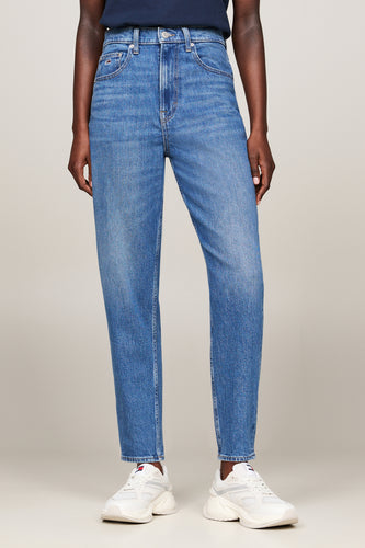 MOM JEAN - mid blue denim - TOMMY JEANS