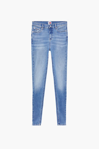 Blauwe skinny jeans van TOMMY JEANS, met klassieke denim details.