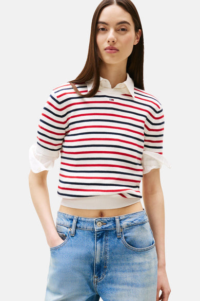 Trui met ronde hals Rood - TOMMY JEANS