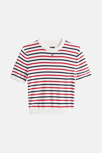 Pull met ronde hals - rood - TOMMY JEANS