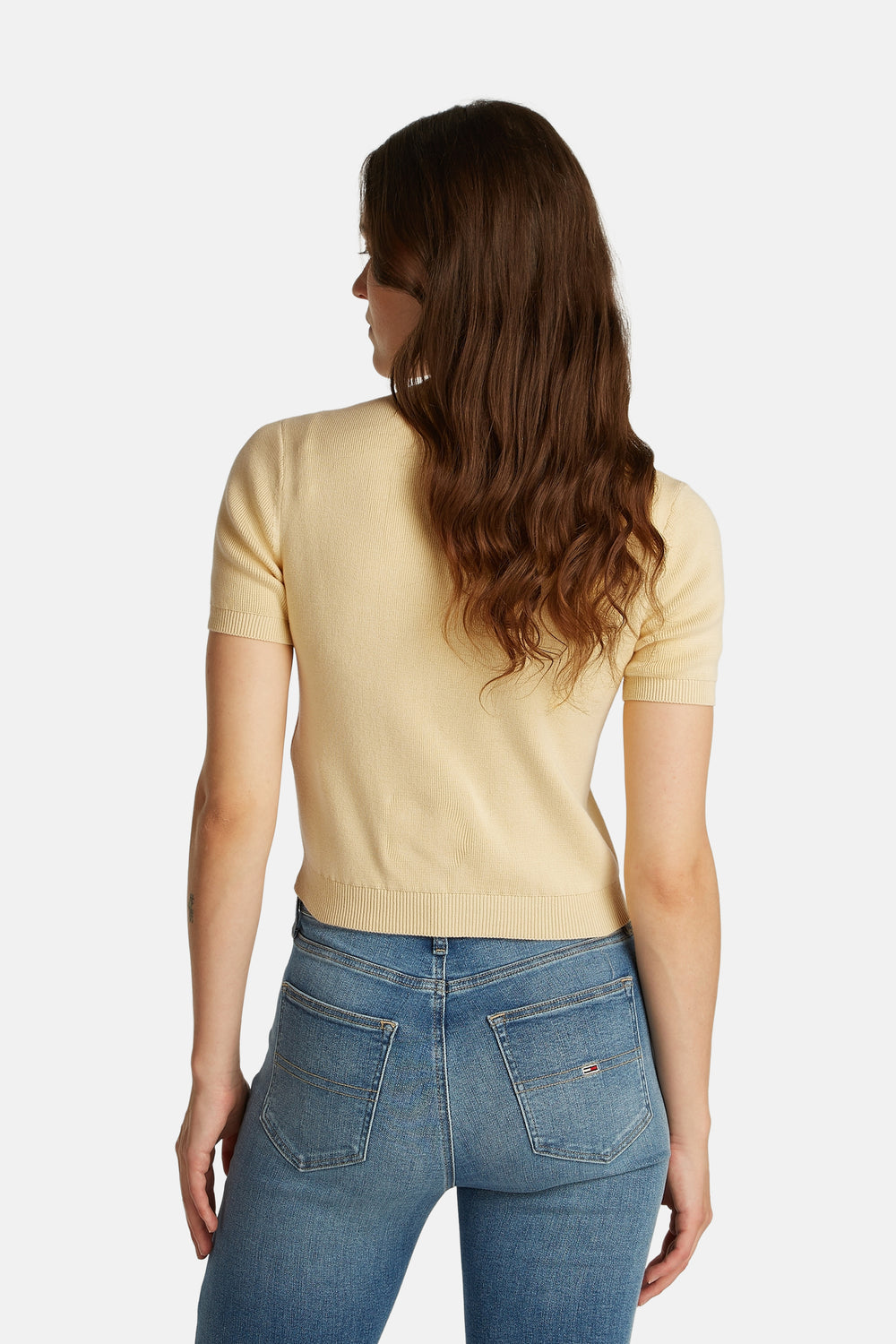 Pull col O Jaune - TOMMY JEANS