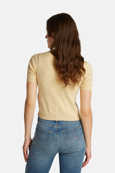 Pull col O Jaune - TOMMY JEANS