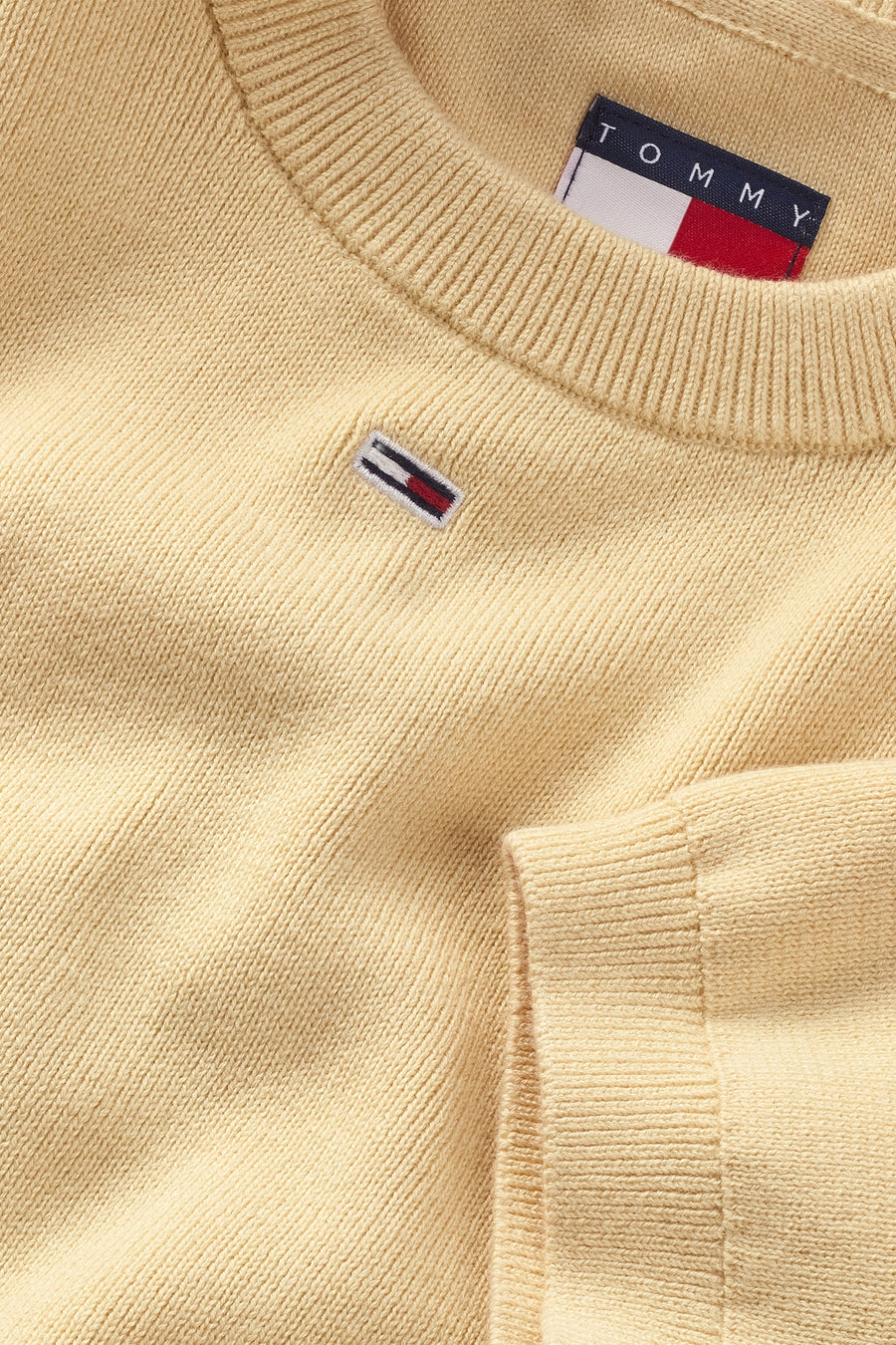 Pull à col rond - jaune