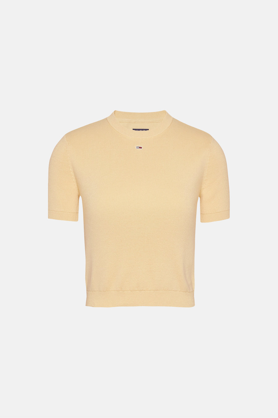 Pull à col rond - jaune