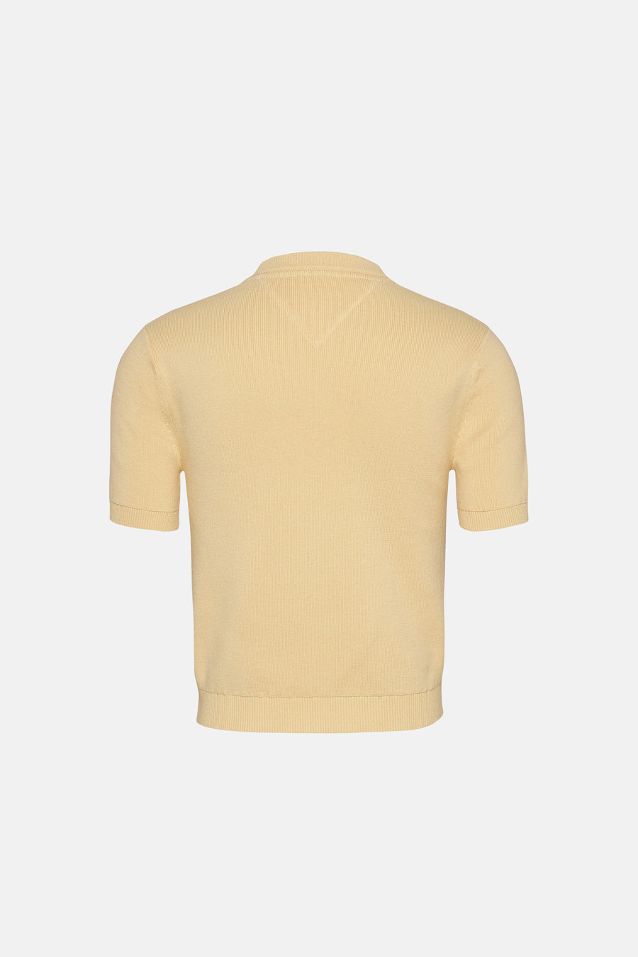 Pull à col rond - jaune