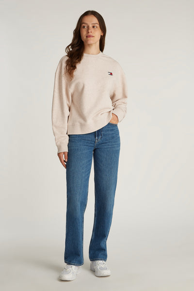 Sweat col O Beige - TOMMY JEANS