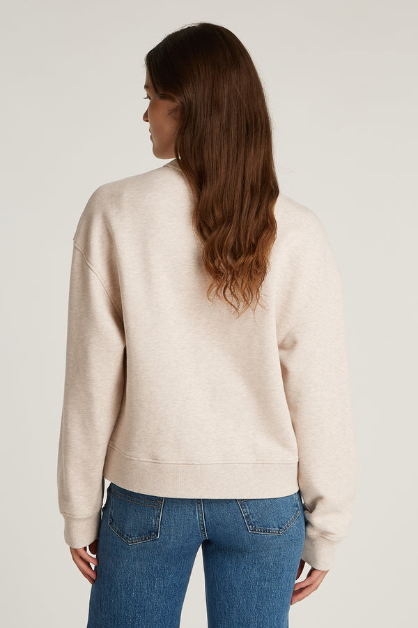 Sweater met ronde hals Beige - TOMMY JEANS